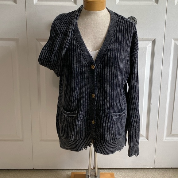 Aeropostale Distressed Cozy Cardigan - Picture 1 of 3